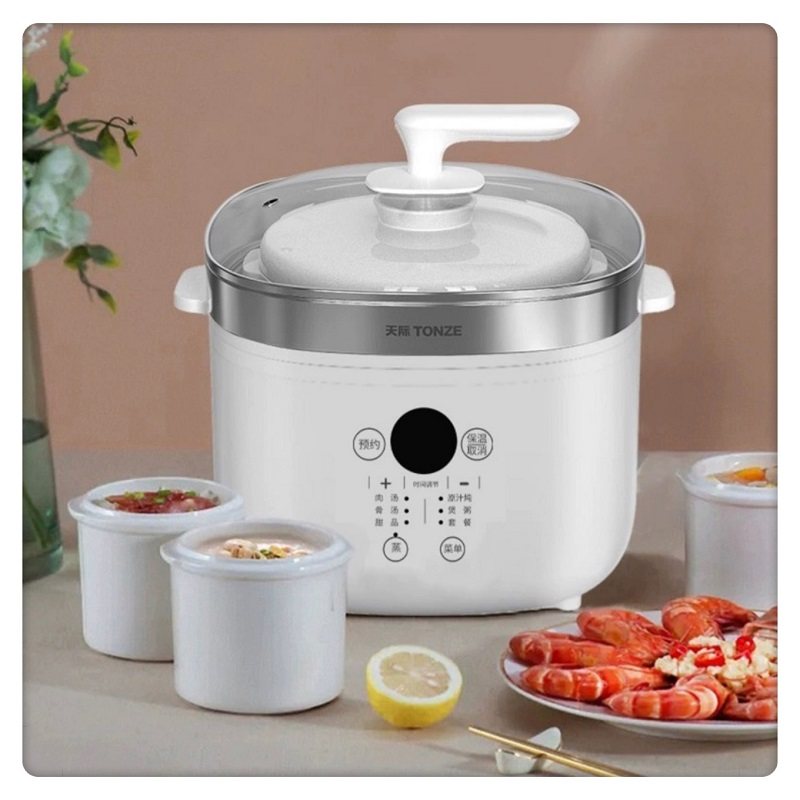 天际智能电炖锅1锅5胆超大容量隔水炖全自动煲汤燕窝盅4L可蒸可炖,淘宝优惠券,粉丝福利购,淘宝优惠卷