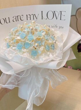【七夕礼物】不凋谢玫瑰花束手工diy材料包自制真花手捧花送女友