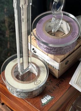 韩国mewmewbeam蜡烛手帐美纹胶带亚克力收纳架桌面摆件支架小众