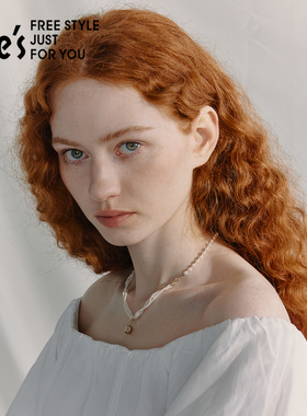 shes工艺珍珠项链手链两戴