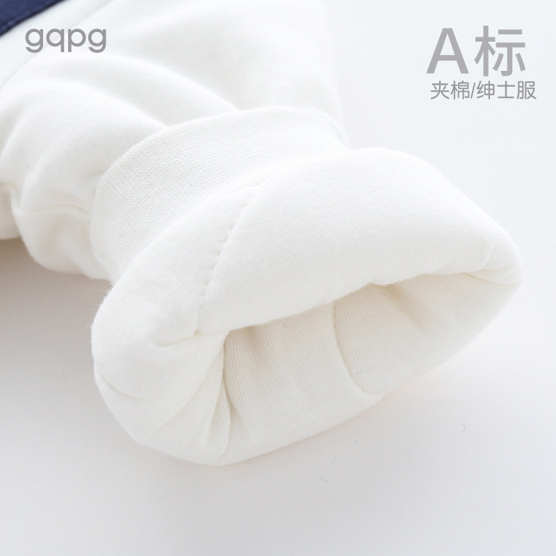 连体衣夹棉秋冬季装宝宝男保暖棉服 gqpg连身衣/爬服/哈衣