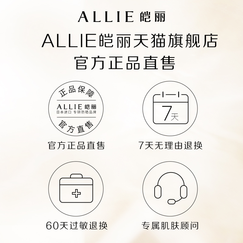 【润色茉莉】ALLIE皑丽嘉娜宝润色茉莉防晒霜隔离妆前乳60g主图3