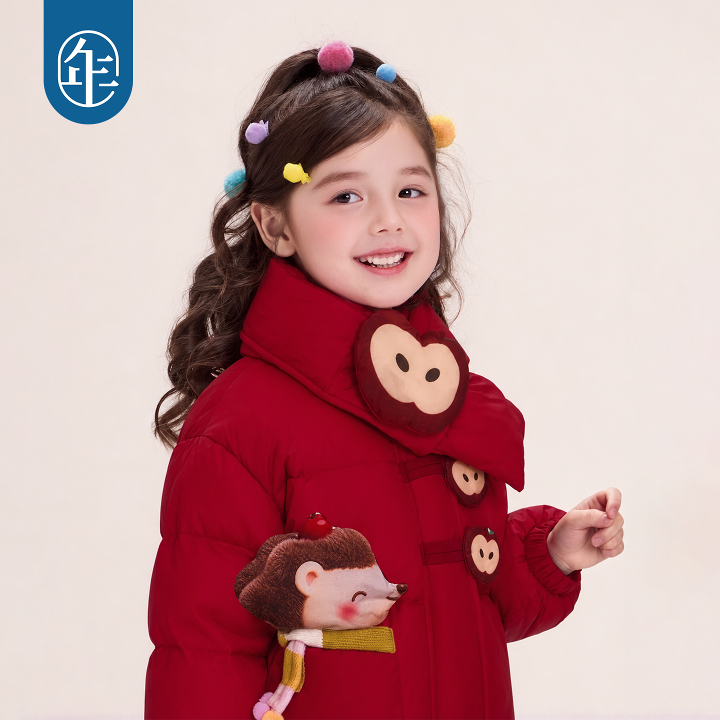 New year's clothing children's cotton clothing autumn new style girls children cartoon cute baby warm thickened boys' Chinese coat