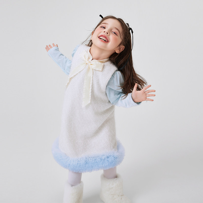 年衣童装背心连衣裙冬季新款中式背心裙加厚宝宝新年拜年服旗袍,淘宝优惠券,粉丝福利购,淘宝优惠卷