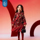 New Year's clothing, children's clothing, cheongsam dress, girls, autumn and winter Chinese style, long-sleeved princess skirt, children's performance dress