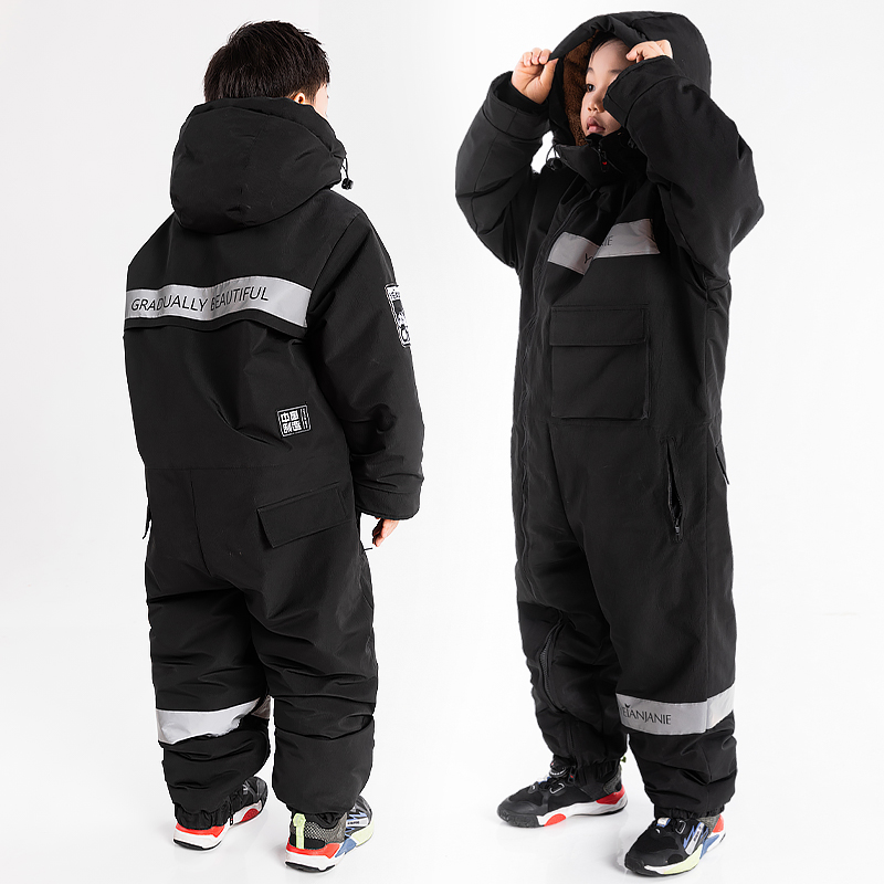 电动车挡风被冬季加绒保暖电瓶车儿童挡风衣防水防风骑行挡风罩 - 图0