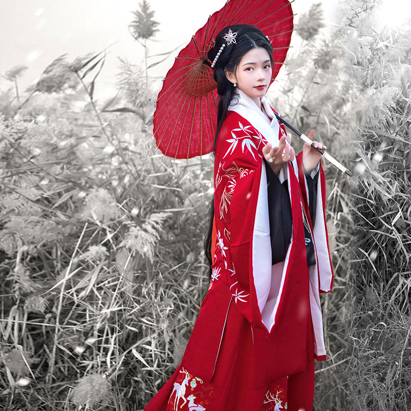 化狐茵卡蕾原创明制披风中国风汉服 茵卡蕾汉服