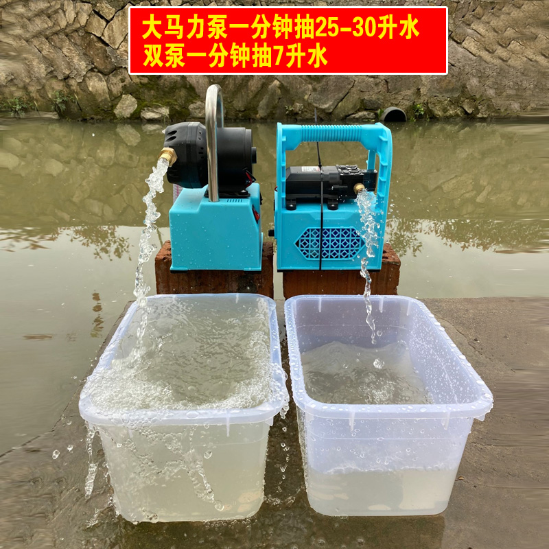 小型充电式抽水泵浇菜神器浇水机抽水机农用灌溉家用户外田园自吸 - 图2