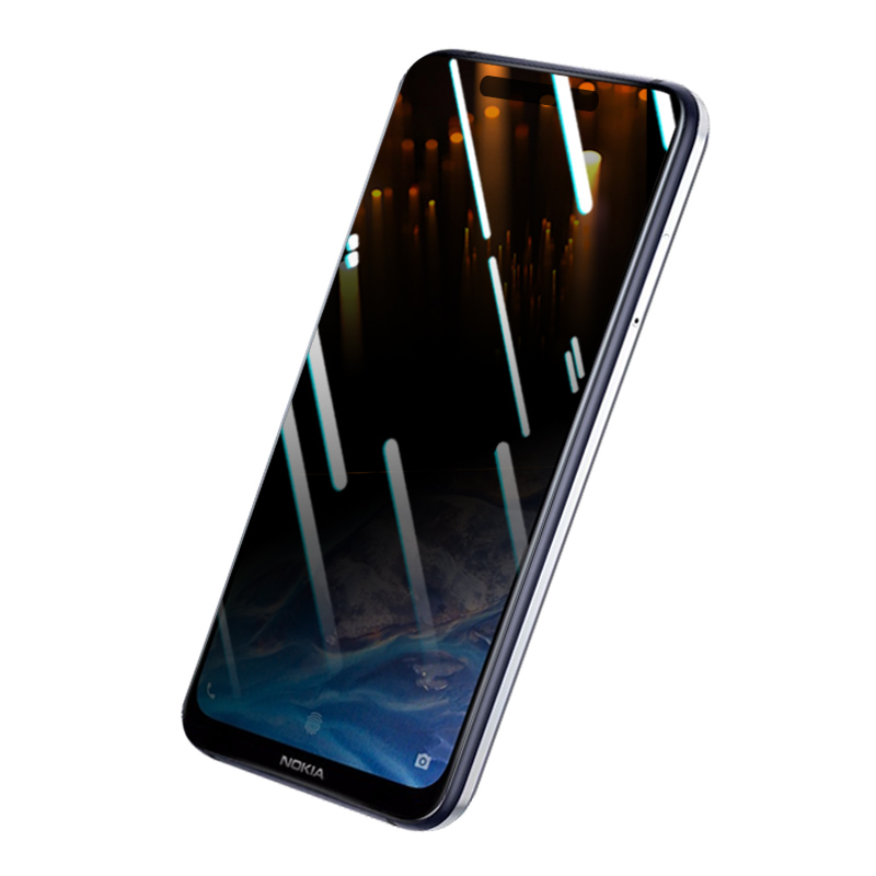 适用于诺基亚X7防窥膜360°上下左右X71不碎边9隐私膜8非钢化7四面防窥进口材质全屏覆盖防偷看地铁公交窥膜