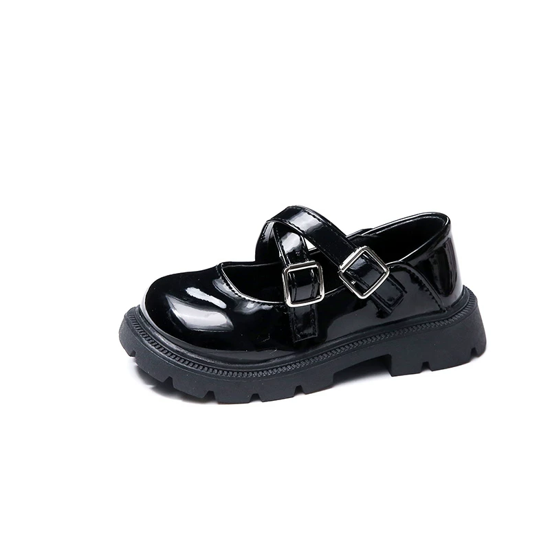 Детские кожаные сандалии MaryJane для школьниц 2024 весна-лето Patent leather Maryzhen обувь учениц принцесса, выступления, одиночные туфли, детские маленькие кожаные туфли