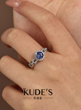 库迪家蓝宝石戒指套装