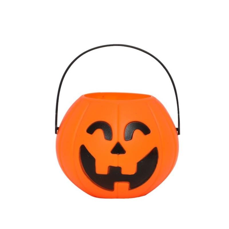 Halloween jack-o -lantern with lid pumpkin bucket candy jar - 图3