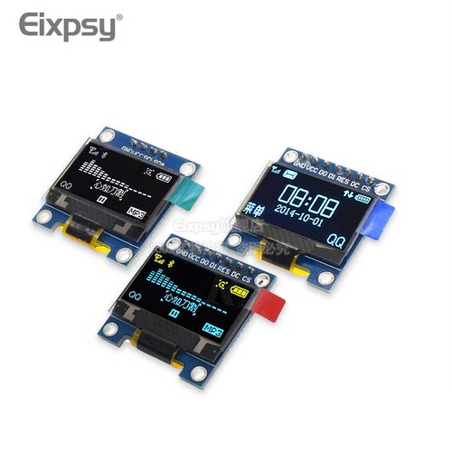 0.96寸蓝色 黄蓝双色 白色 I2C IIC通信 显示器 OLED液晶屏模块 - 图0