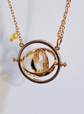 哈利波特周边时间转换器项链徽章猫头鹰生日礼物哈利波特