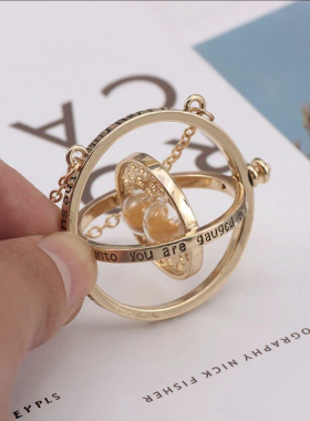 哈利波特学院长袍周边的赫敏时光时间转换器沙漏项链女款2025新款