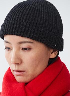 新款男女款帽子居士僧人针织帽毛线帽僧帽冬艺术家帽子