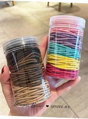 Hair rope rubber band female high elasticity black hair tie1