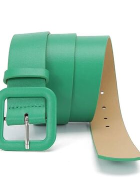 Fashion Vintage Strap Female Waistband Women Belt Square Buc