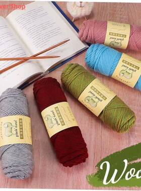 100g/ball DIY Soft Thick Wool Yarn Woolen Crochet Yarn Hand