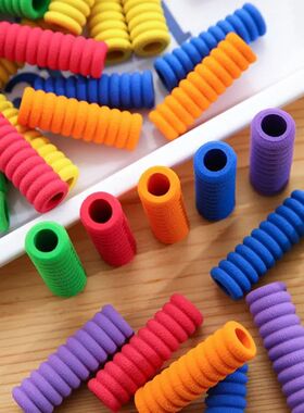 10pcs Comfortable Sponge Pen Gripper Ergonomic Soft Texture