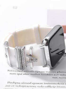 Initials Letter Charms Set for Iwatch Silicone Strap