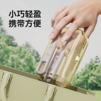 Portable bottle refreshing raw baby special cleaning cleaning silicone straw Nipple Brush Travel Suit Containing box