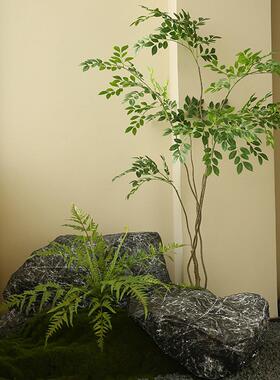 玻璃纤维模拟石室外庭院景观假山干燥景观景观装饰摆件雕塑黑山石