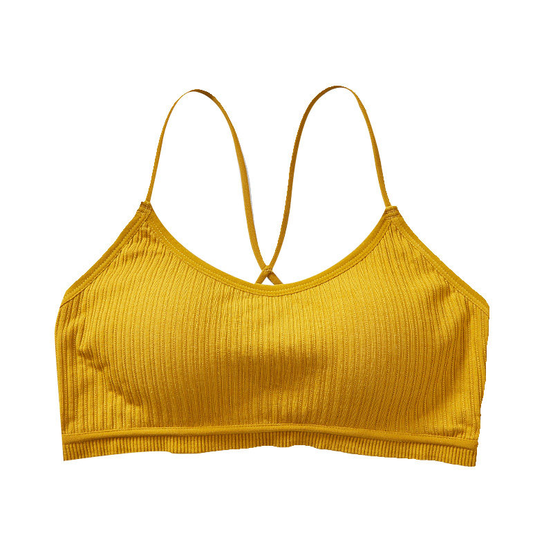 美背无钢圈性感女聚拢交叉带抹胸 汐宝兰抹胸