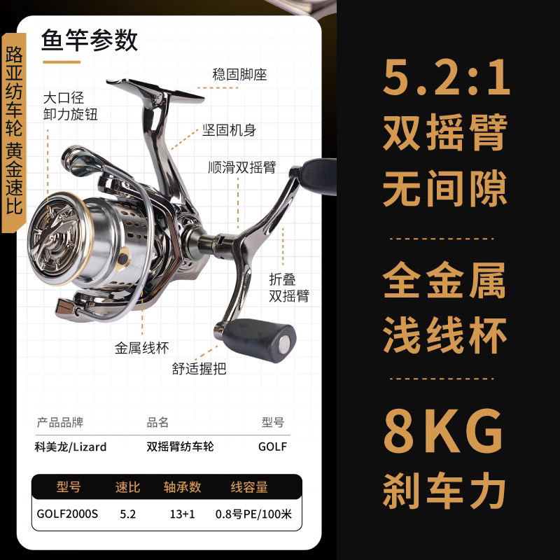 科美龙直柄路亚竿套装纺车轮超硬远投鱼竿碳素抛竿淡水路亚杆全套,淘宝优惠券,粉丝福利购,淘宝优惠卷