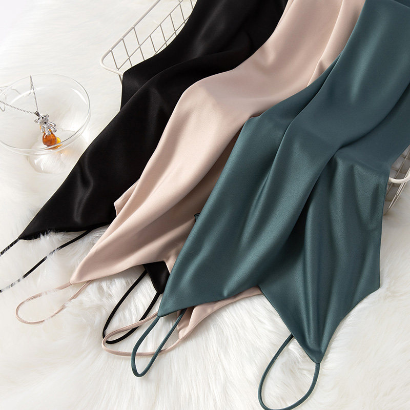 真丝吊带春夏内搭打底西装感连衣裙 艾绅杰连衣裙