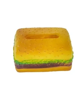 2025新款客厅高档纸巾盒桌面陶瓷汉堡轻奢抽纸盒家用摆件创意卧室