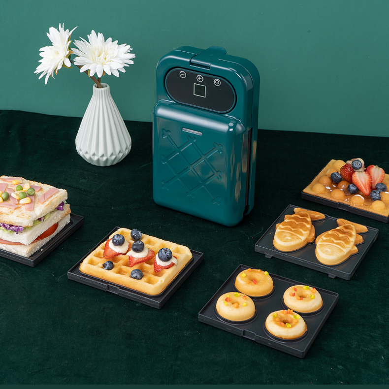 三明治机早餐机神器加厚小型多功能家用华夫饼机烤吐司面包轻食机-图3