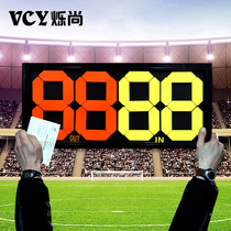 Football swapped four bifacial manually turned number two-digits football match referee equipped football scoreboard