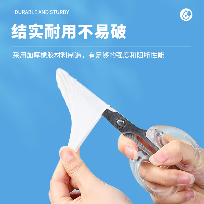 医用橡胶手指套一次性成人给药上药单指头套医生检查保护固定手套 - 图0