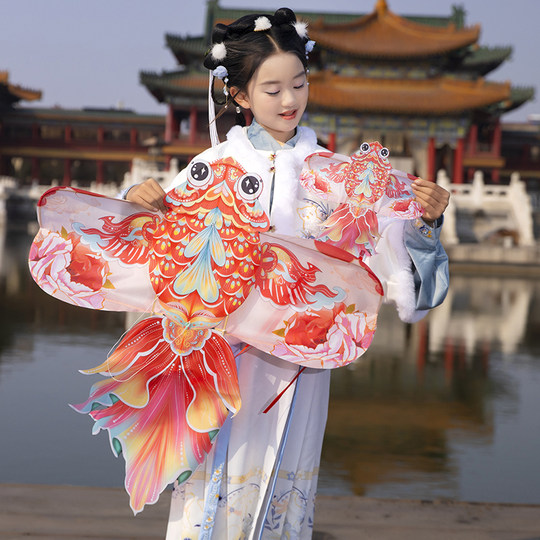 Maiyuan traditional retro national style three-dimensional goldfish kite