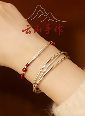 2026马年本命年红绳手链女款竹节手绳红色轻奢小众精致新年礼物