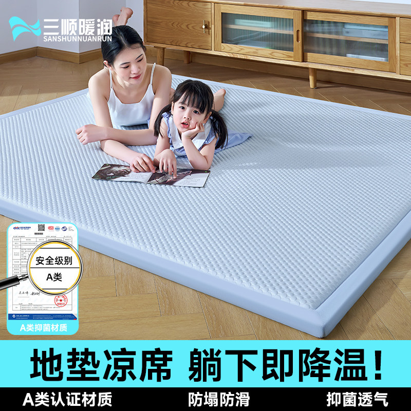 2026新款凉席地垫睡觉打地铺神器客厅榻榻米凉感床垫午睡垫家用