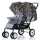 Shubei love twin stroller can sit and lie down foldable