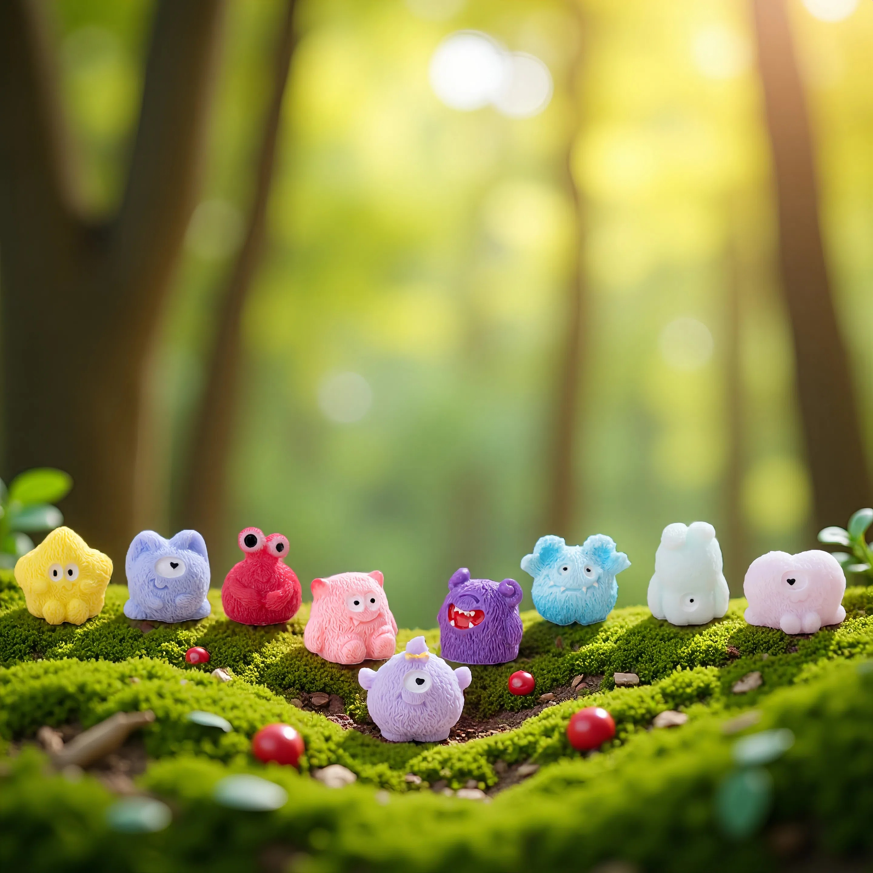 无聊了摆个搞怪小毛怪情绪解压打发时间娃娃屋装饰品桌面小摆件,淘宝优惠券,粉丝福利购,淘宝优惠卷