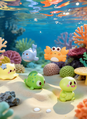 可爱海洋水族馆生物微景观小摆件