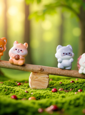 魔法森林屋萌系苔藓微景观摆件