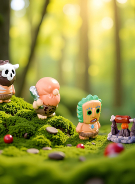 可爱原始野人苔藓微景观小摆件