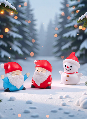 圣诞主题雪人装饰摆件
