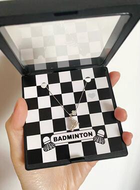 日系coopkoop羽毛球项链周边毛衣链百搭简约男女可爱锁骨