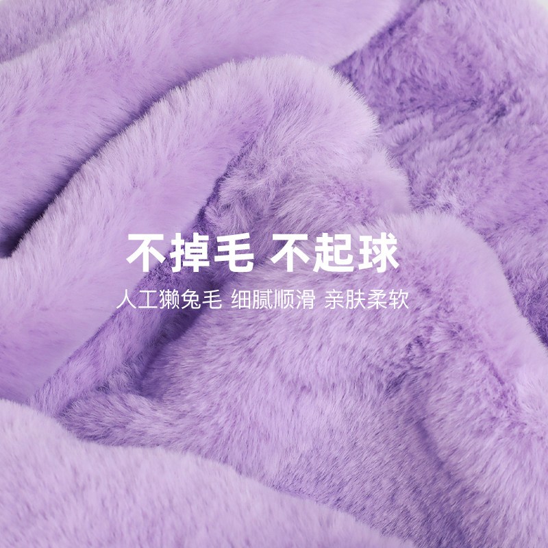 正版授权库洛米儿童帽子围巾手套一体女童冬季保暖毛绒帽护耳帽冬,淘宝优惠券,粉丝福利购,淘宝优惠卷