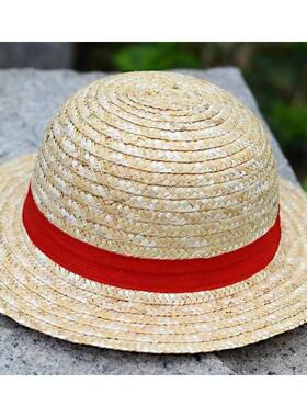 Luffy Straw Hat 海贼王路飞草帽男女夏季遮阳帽动漫演出帽子