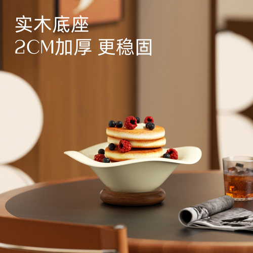 VEELAR陶瓷水果盘艺术客厅家用茶几高颜值零食糖果复古创意多用途 - 图1