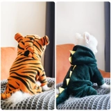 Собачья одежда с четырьмя легкими кошка зимняя одежда плюшевая осень осень и зимний тигр, чем медведь Корги, питомец Bomei маленькая собака зима