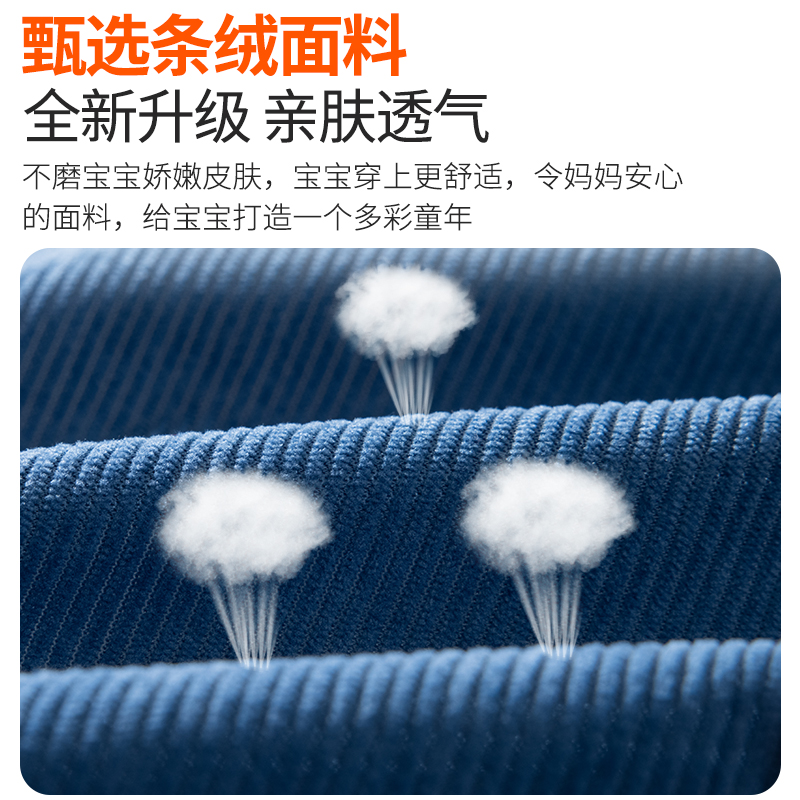 Baby boy's smock, spring and autumn outer wear, foreign-style children's bib, reverse dressing for eating, waterproof and anti-dirty baby food supplement rice pocket