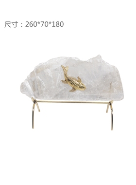 工艺轻奢新中式风玄关水晶摆件